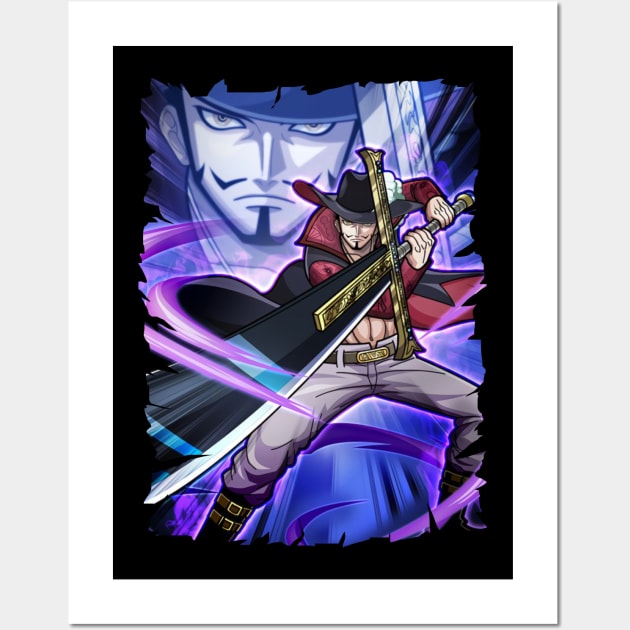 DRACULE MIHAWK ANIME MERCHANDISE Wall Art by julii.draws